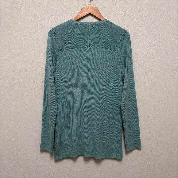 Banana Republic Silk-blend Lightweight Cardigan - Teal, XL - Picture 5 of 6